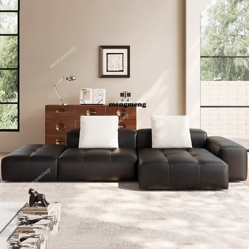 Home Cinema Room Design - Sofa Kulit Nordik Minimalis Mewah Kursi