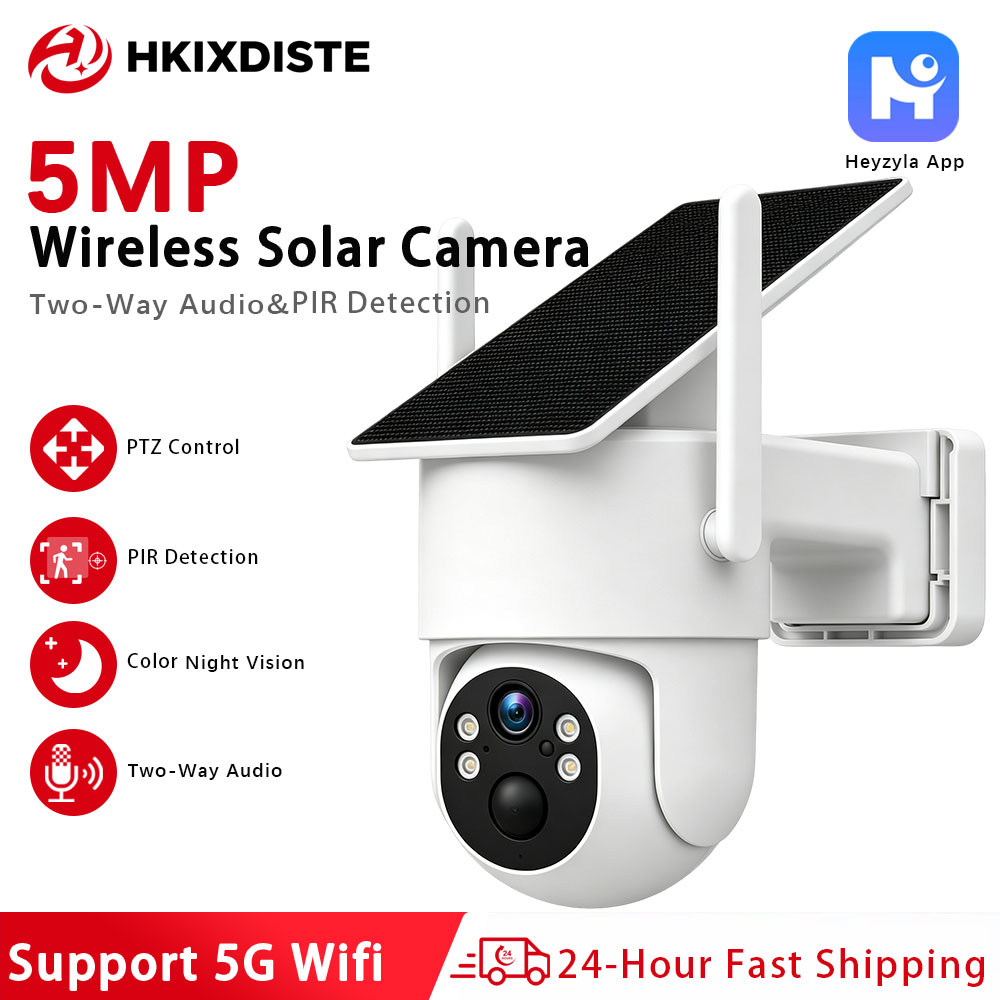 Home Cinema Sony - Kamera PTZ Tenaga Surya 5MP WiFi
