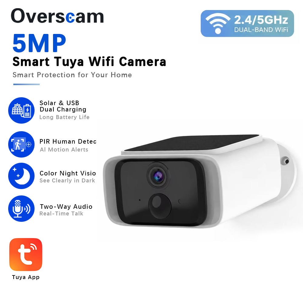 Home Cinema Sony - Kamera Keamanan Tenaga Surya Tuya 5MP