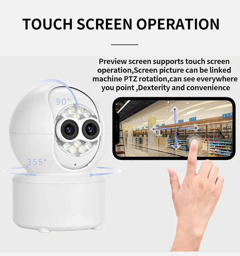 Kamera Keamanan ICsee Dual-Len - Home Cinema Sony ulasan dan harga