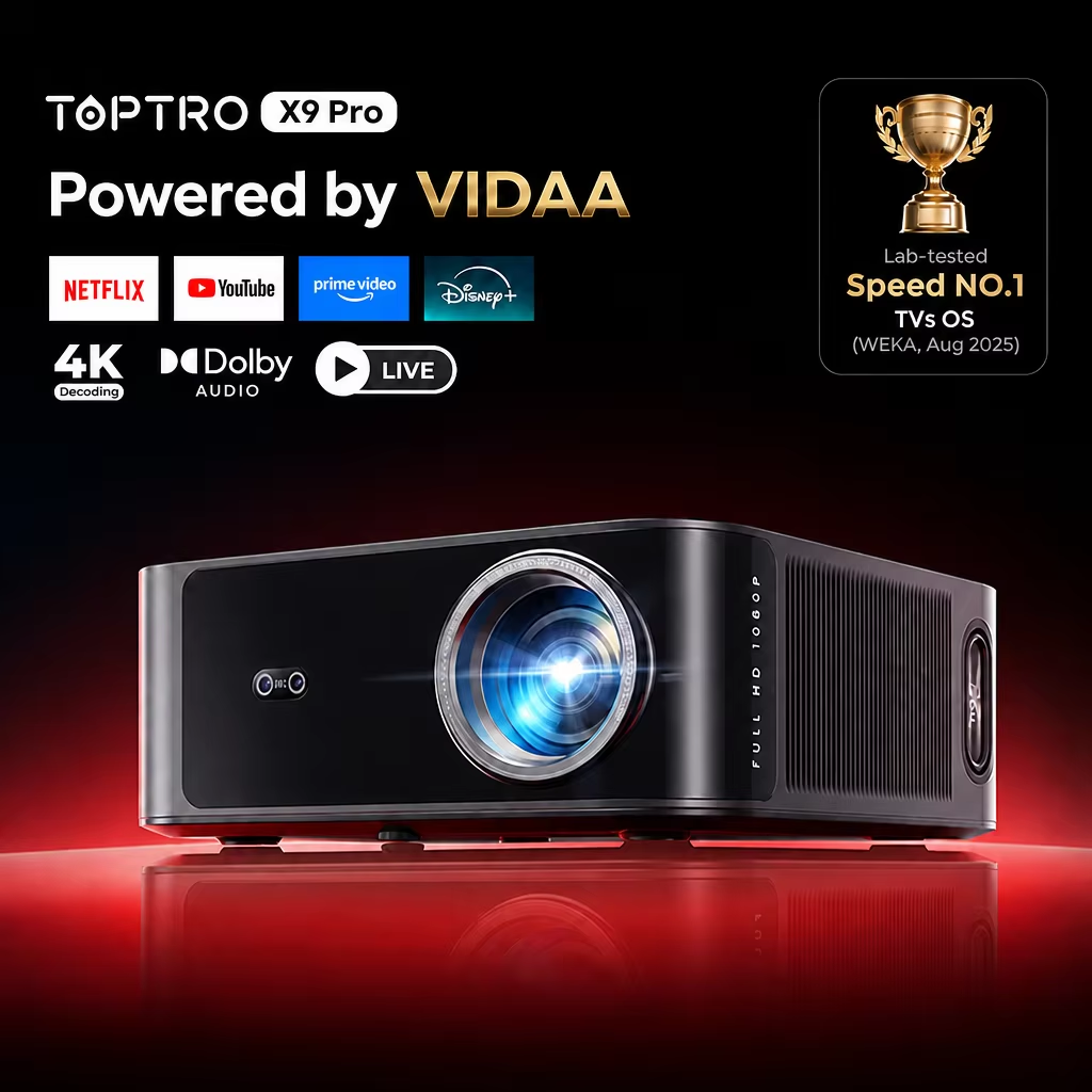 Proyektor Toptro True 920ANSI  - Netflix Home Cinema ulasan dan harga