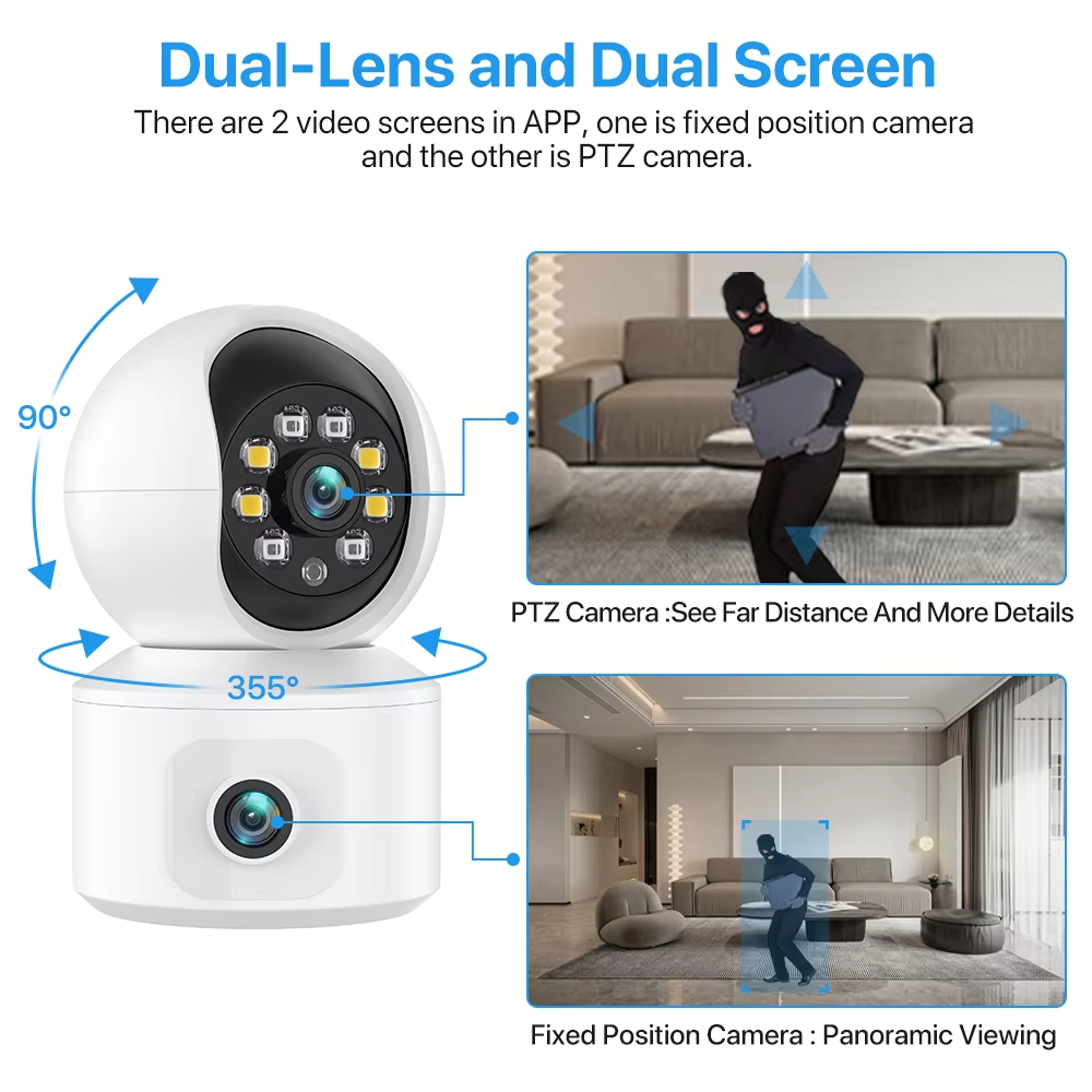 Kamera IP WiFi ICSEE 6MP Lensa - Home Cinema Sony ulasan dan harga