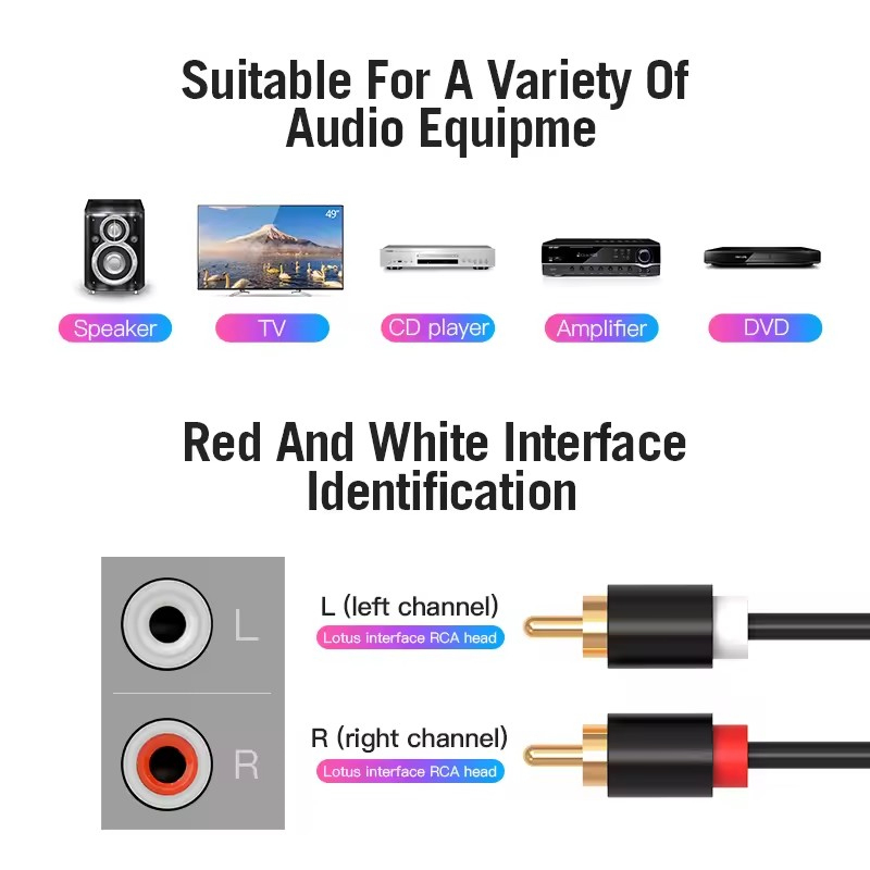 Kabel RCA Ganda HIFI Stereo 2  - Klipsch Home Cinema ulasan dan harga