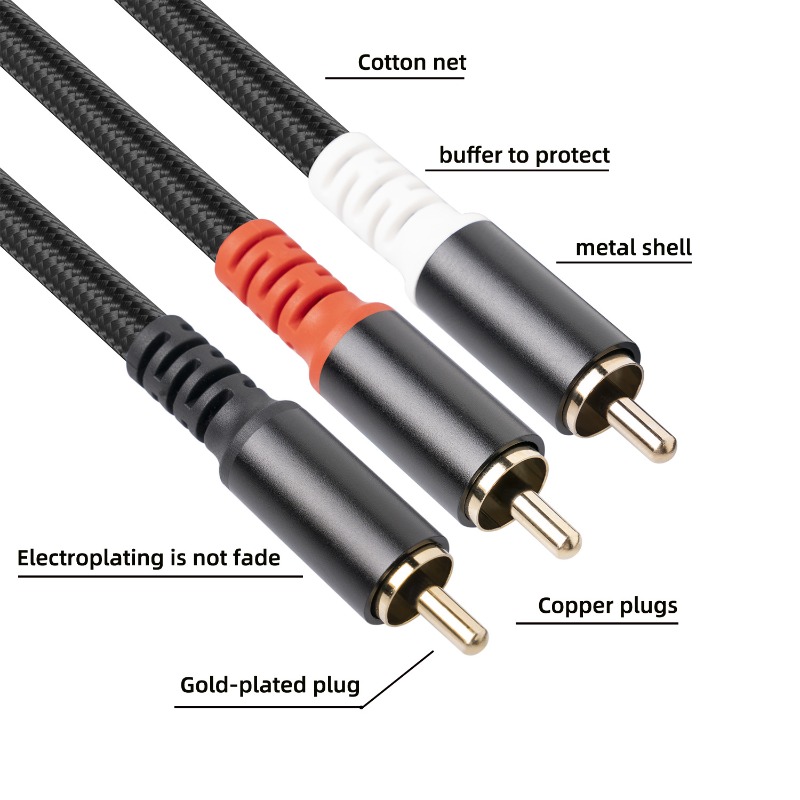 1/2/3M 1 RCA Jantan Ke 2 RCA J - Audio Home Cinema ulasan dan harga