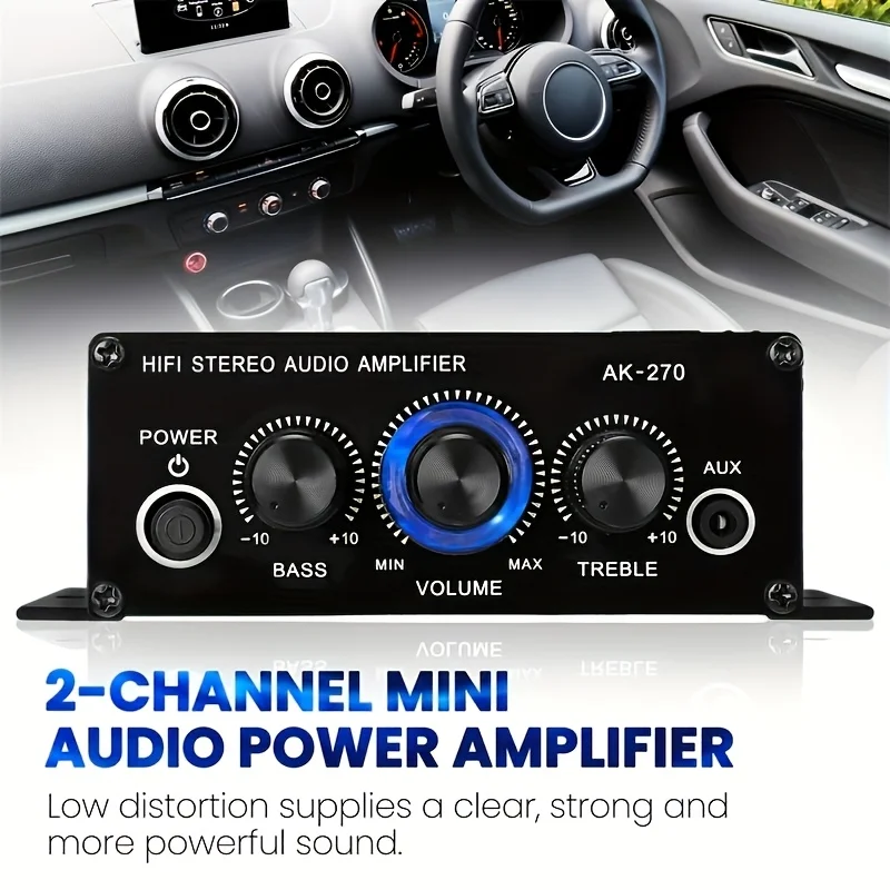 AK-270 400W Amplifier Daya Min - Audio Home Cinema ulasan dan harga